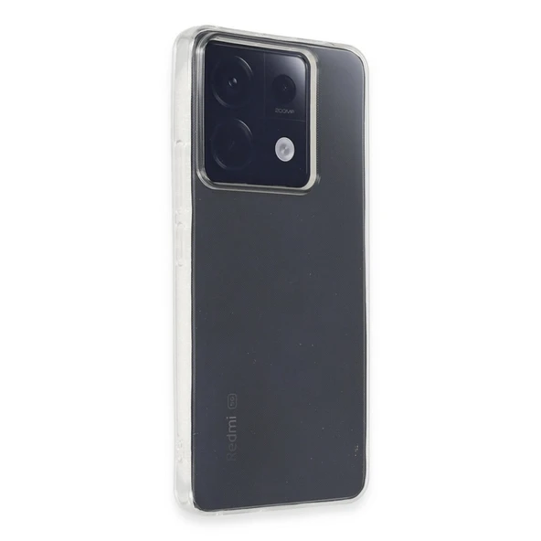 Xiaomi Poco X6 Uyumlu Kılıf Lüx Şeffaf Silikon ürün görseli 1