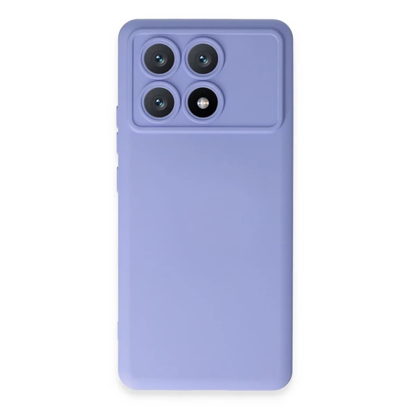 Xiaomi Poco X6 Pro Uyumlu Kılıf Nano İçi Kadife Silikon - Lila ürün görseli 1