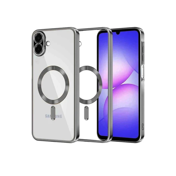 Samsung Galaxy A07 Uyumlu Kross Magneticsafe Kapak - Titan Gri ürün görseli 1