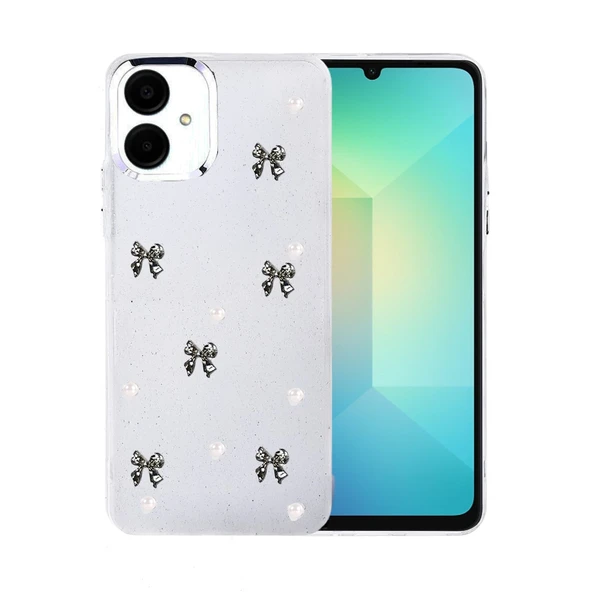 Samsung Galaxy A07 4g Uyumlu Fiyonk Desenli Kapak - Desen 8 ürün görseli 1