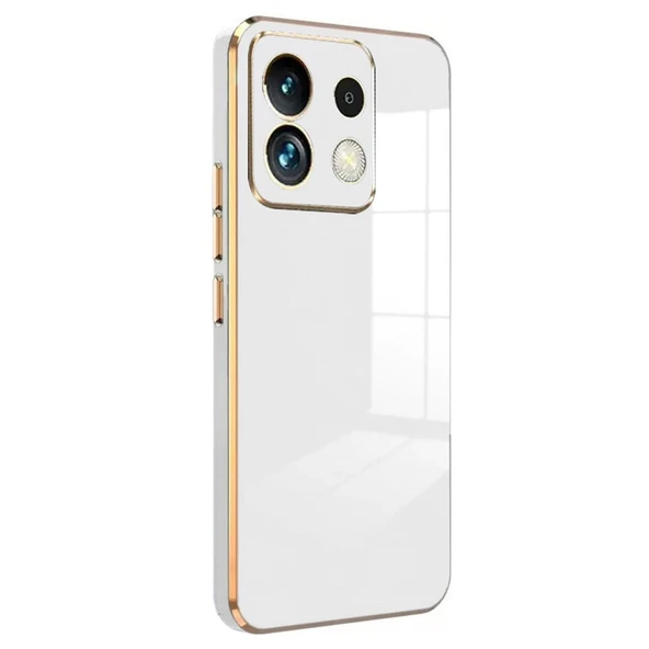 Xiaomi Poco M6 Pro 4g Uyumlu Kılıf Volet Silikon - Beyaz ürün görseli 1
