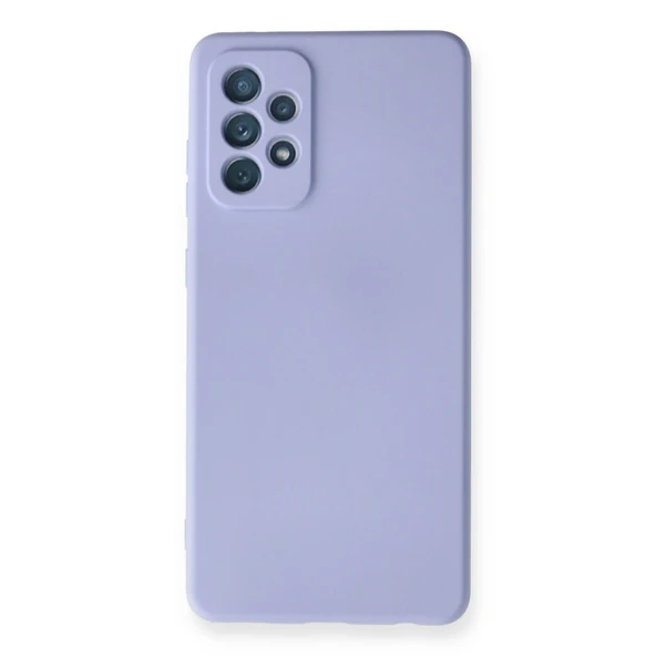 Samsung Galaxy A72 Uyumlu Kılıf Nano İçi Kadife Silikon - Lila ürün görseli 1