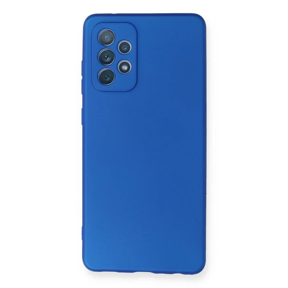 Samsung Galaxy A72 Uyumlu Kılıf First Silikon - Mavi ürün görseli 1