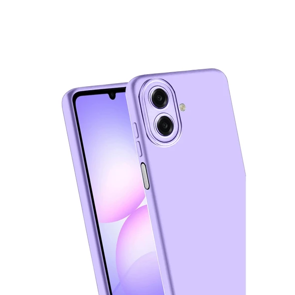 Samsung Galaxy A07 Uyumlu First Silikon - Lila - Resim 3