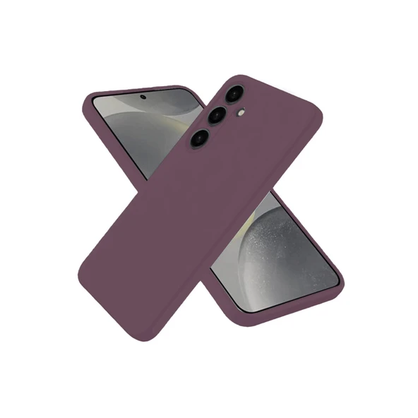 Samsung Galaxy A06 Uyumlu Kılıf First Silikon - Mürdüm ürün görseli 1