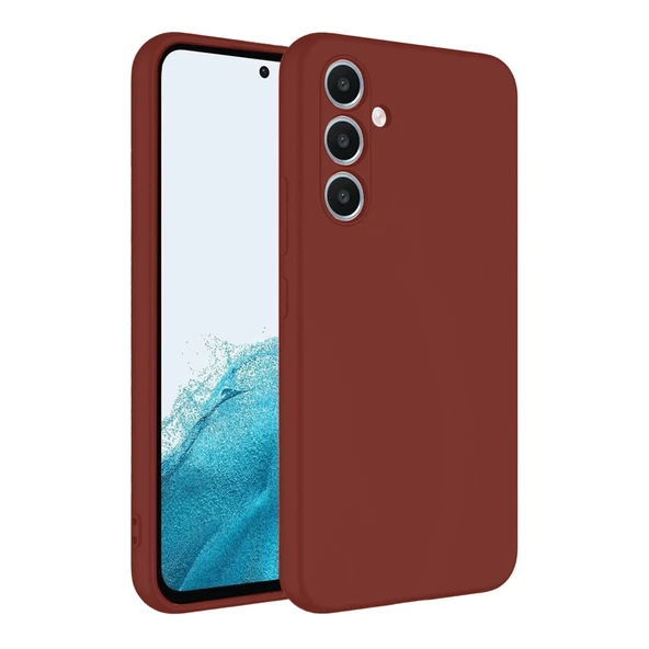 Samsung Galaxy A16 5g Uyumlu Kılıf First Silikon - Bordo ürün görseli 1
