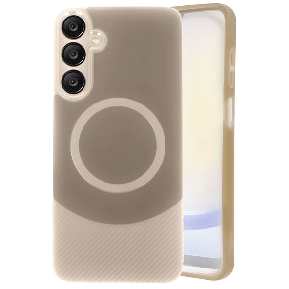 Samsung A26 Kılıf Maya Karbon Kapak - Kahverengi ürün görseli 1