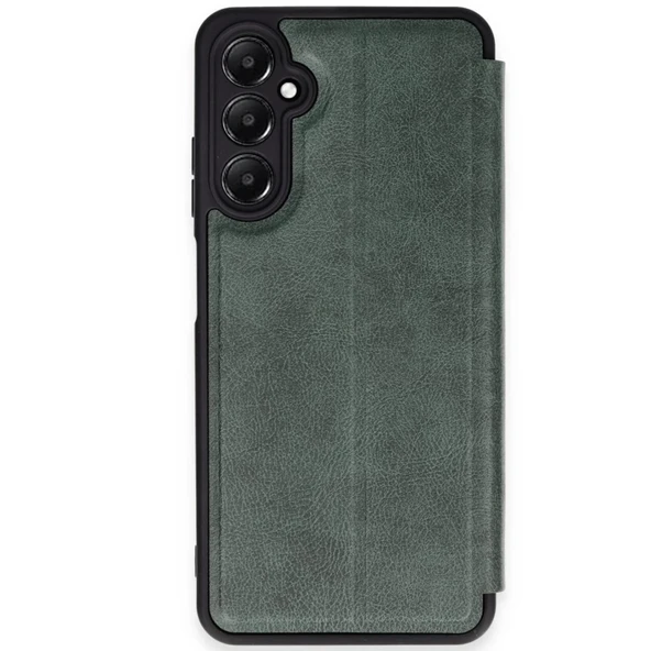 Samsung Galaxy A36 Uyumlu Kılıf Flip Cover - Koyu Yeşil ürün görseli 1