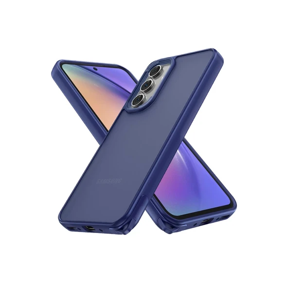 Samsung Galaxy A05S Uyumlu Kılıf Elegant Kapak - Lacivert ürün görseli 1