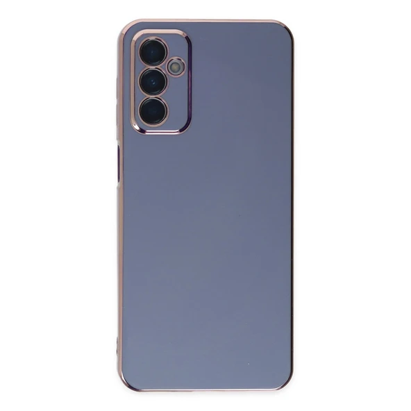 Samsung Galaxy M23 Uyumlu Kılıf Volet Silikon - Mavi ürün görseli 1
