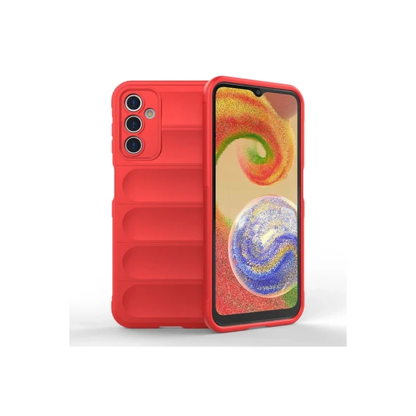 Samsung Galaxy A14 4g Uyumlu Kılıf Optimum Silikon - Kırmızı ürün görseli 1