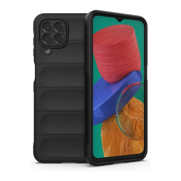 Samsung Galaxy M33 Uyumlu Kılıf Optimum Silikon - Siyah ürün görseli 1