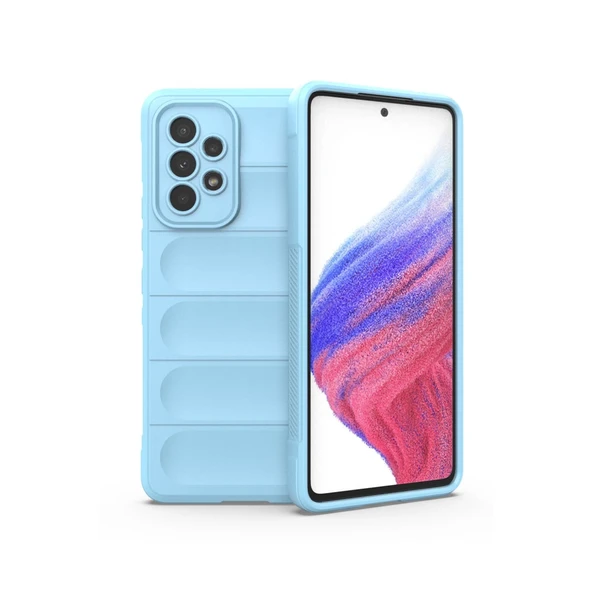 Samsung Galaxy A53 5g Uyumlu Kılıf Optimum Silikon - Sky Blue ürün görseli 1