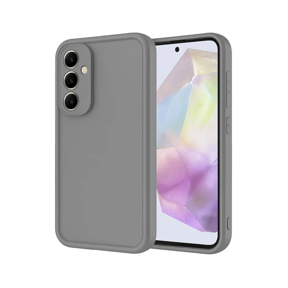 Samsung Galaxy A16 5g Uyumlu Kılıf Viera Silikon - Gri ürün görseli 1