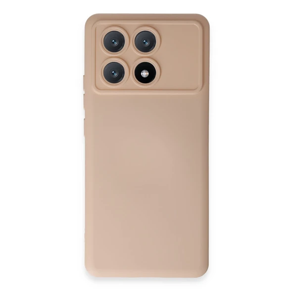 Xiaomi Poco X6 Pro Uyumlu Kılıf Nano İçi Kadife Silikon - Pudra ürün görseli 1