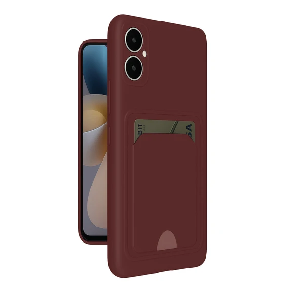 Samsung Galaxy A05 Uyumlu Kelvin Kartvizitli Silikon - Bordo ürün görseli 1