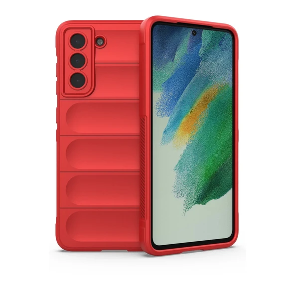 Samsung Galaxy S22 Plus Uyumlu Kılıf Optimum Silikon - Kırmızı ürün görseli 1