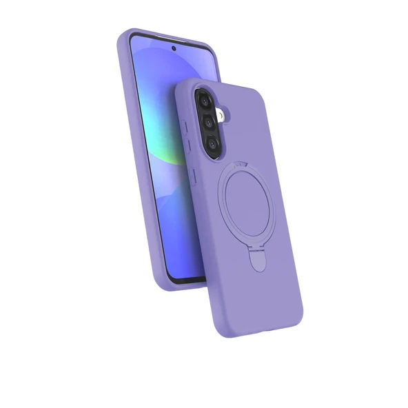 Samsung Galaxy A26 Uyumlu Regal Magsafe Standlı Kapak - Lila ürün görseli 1
