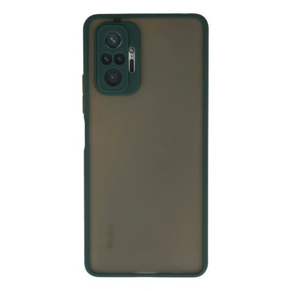 Xiaomi Redmi Note 10 Pro Uyumlu Kılıf Montreal Silikon Kapak - Yeşil ürün görseli 1