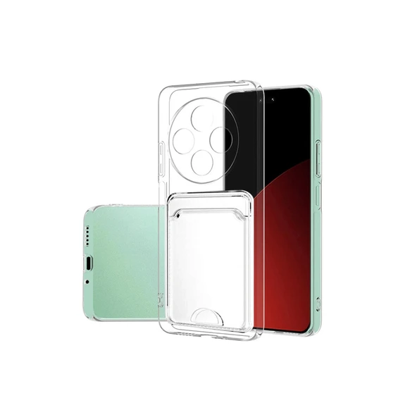 Xiaomi Redmi 14c Uyumlu Kılıf Kart Şeffaf Silikon - Şeffaf ürün görseli 1