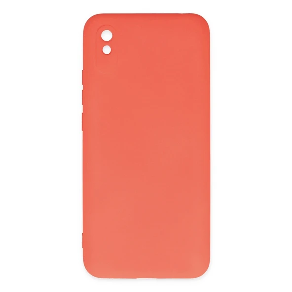 Xiaomi Redmi 9a Uyumlu Kılıf Nano İçi Kadife Silikon - Turuncu ürün görseli 1