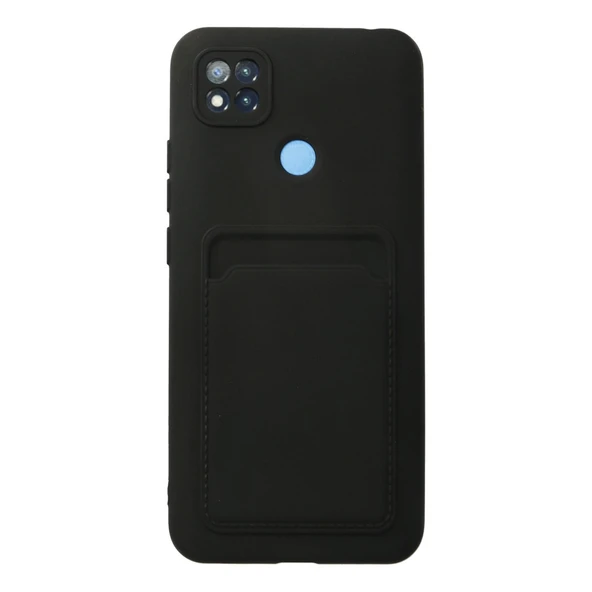 Xiaomi Redmi 9c Uyumlu Kılıf Kelvin Kartvizitli Silikon - Siyah ürün görseli 1
