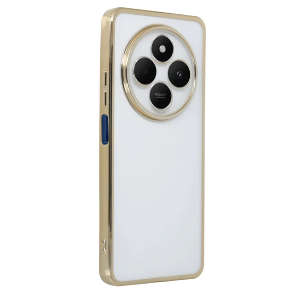 Xiaomi Redmi 14c Uyumlu Kılıf Kamera Korumalı Lensli Silikon - Gold ürün görseli 1