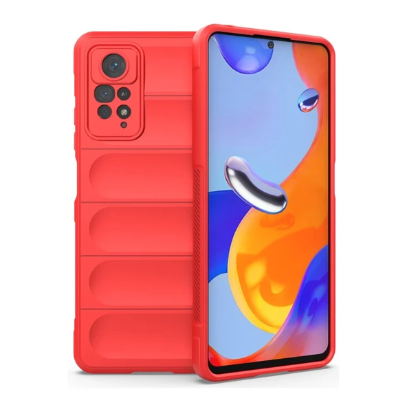 Xiaomi Redmi Note 11 Pro Uyumlu Kılıf Optimum Silikon - Kırmızı ürün görseli 1