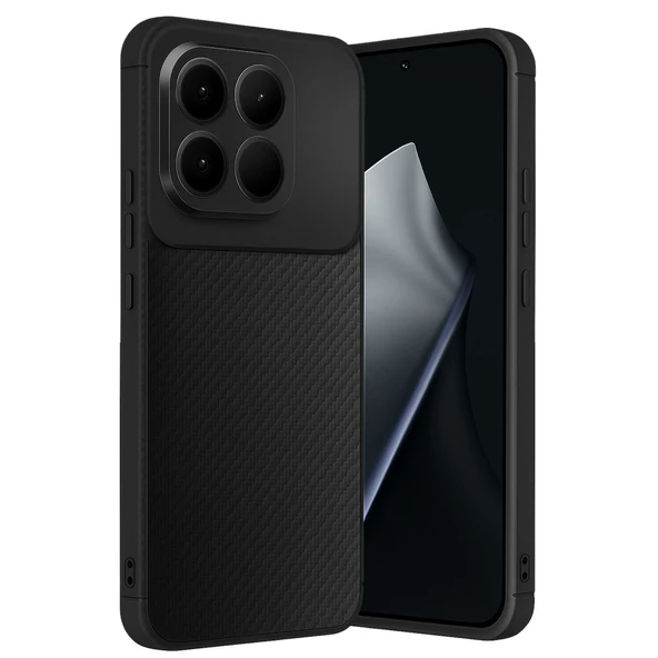 Xiaomi Mi 15t Uyumlu Auto Focus Karbon Kapak - Siyah ürün görseli 1