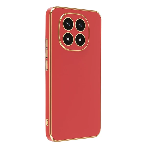 Xiaomi Redmi Note 14 Pro 4g Uyumlu Kılıf Volet Silikon - Kırmızı ürün görseli 1