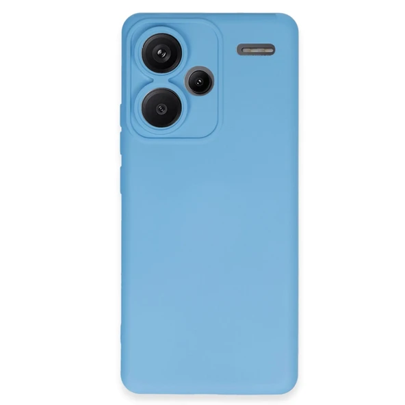 Xiaomi Redmi Note 13 Pro Plus Uyumlu Kılıf Nano İçi Kadife Silikon - Mavi ürün görseli 1