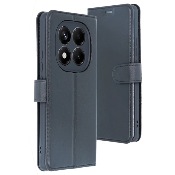 Xiaomi Redmi Note 14 Pro 5g Uyumlu Kılıf Trend S Plus Kapaklı Kılıf - Siyah ürün görseli 1