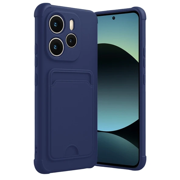 Xiaomi Redmi Note 14 4g Uyumlu Kelvin Kartvizitli Silikon - Lacivert ürün görseli 1
