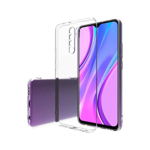 Xiaomi Redmi 9 Uyumlu Kılıf Lüx Şeffaf Silikon - Şeffaf ürün görseli 1