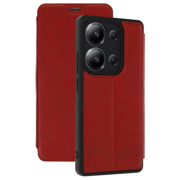 Xiaomi Redmi 15c 4g Uyumlu Flip Cover - Kırmızı ürün görseli 1