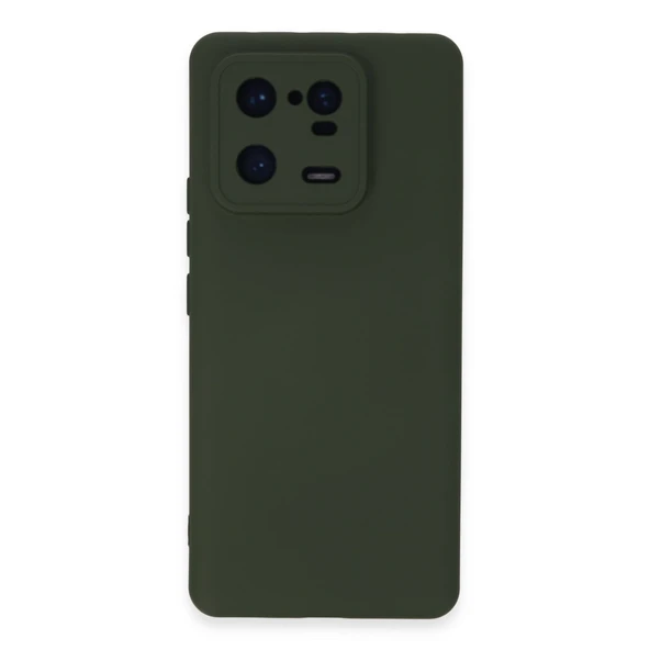 Xiaomi Mi 13 Pro Uyumlu Kılıf Nano İçi Kadife Silikon - Koyu Yeşil ürün görseli 1