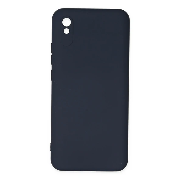 Xiaomi Redmi 9a Uyumlu Kılıf Nano İçi Kadife Silikon - Lacivert ürün görseli 1
