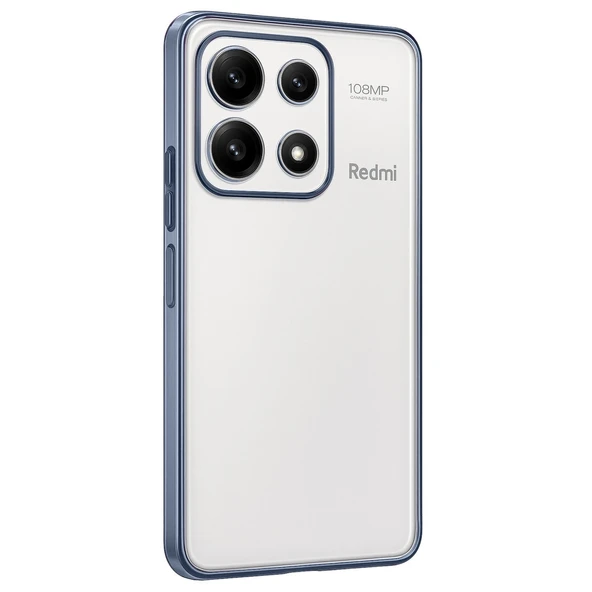 Xiaomi Poco X6 Pro Uyumlu Kılıf Kamera Korumalı Lensli Silikon - Açık Mavi ürün görseli 1