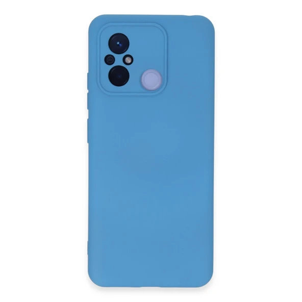 Xiaomi Redmi 12c Uyumlu Kılıf Nano İçi Kadife Silikon - Mavi ürün görseli 1