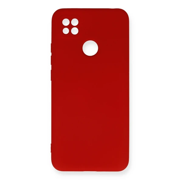 Xiaomi Redmi 9c Uyumlu Kılıf Nano İçi Kadife Silikon - Kırmızı ürün görseli 1