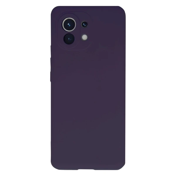 Xiaomi Mi 11 Uyumlu Kılıf Nano İçi Kadife Silikon - Mor ürün görseli 1