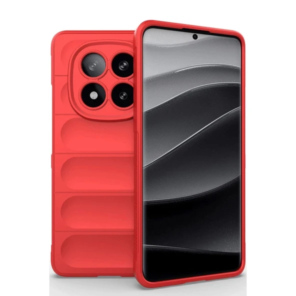Xiaomi Redmi Note 14 Pro 5g Uyumlu Kılıf Optimum Silikon - Kırmızı ürün görseli 1