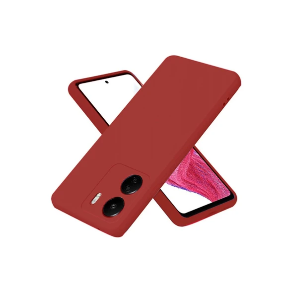 Xiaomi Redmi 13c Uyumlu Kılıf First Silikon - Bordo ürün görseli 1