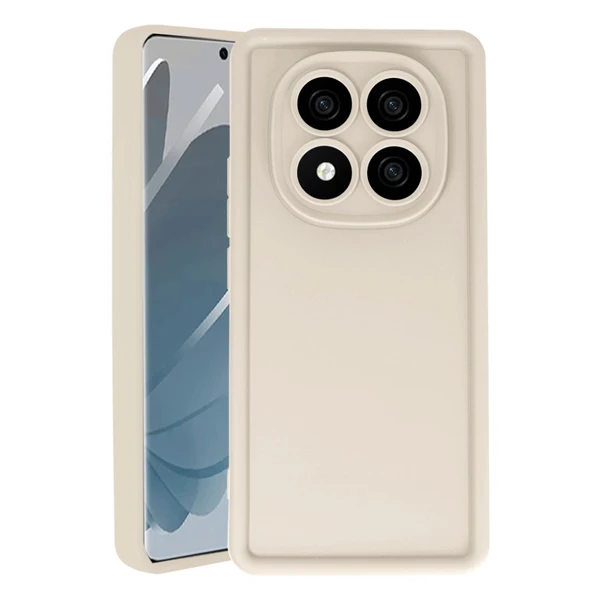 Xiaomi Redmi Note 14 Pro 4g Uyumlu Kılıf Viera Silikon - Krem ürün görseli 1