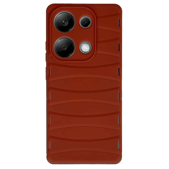 Xiaomi Redmi Note 13 Pro 4g Uyumlu Kılıf Bibercas Silikon Kapak - Kırmızı ürün görseli 1