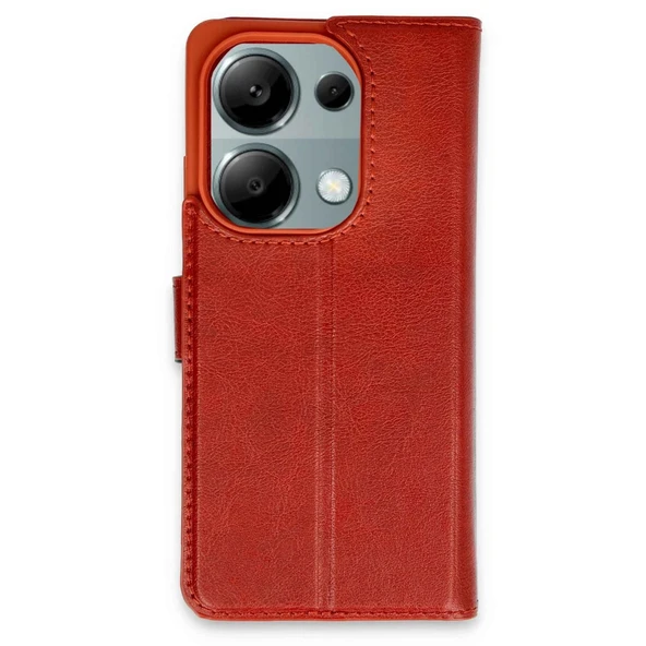 Xiaomi Redmi Note 13 Pro 4g Uyumlu Kılıf Trend S Plus Kapaklı Kılıf - Kırmızı ürün görseli 1
