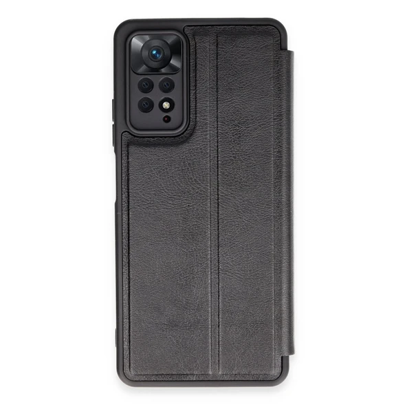 Xiaomi Redmi Note 12 Pro 4g Uyumlu Kılıf Flip Cover - Siyah ürün görseli 1