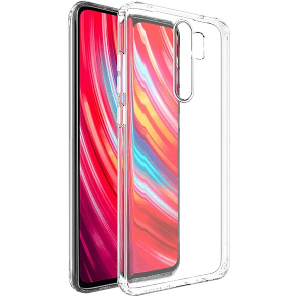 Xiaomi Redmi Note 8 Pro Uyumlu Kılıf Lüx Şeffaf Silikon ürün görseli 1