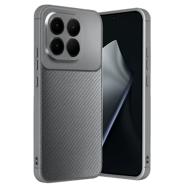 Xiaomi Mi 15t Uyumlu Auto Focus Karbon Kapak - Gri ürün görseli 1