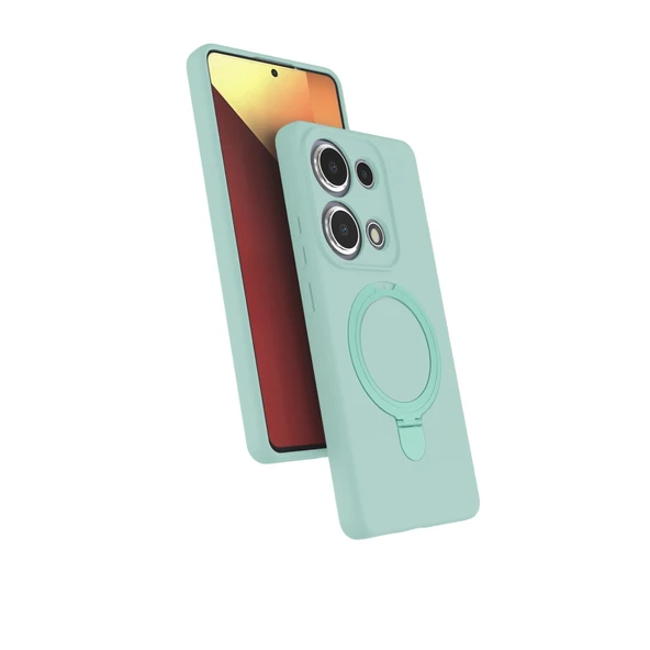 Xiaomi Redmi Note 13 Pro 4g Uyumlu Regal Magsafe Standlı Kapak - Su Yeşili ürün görseli 1